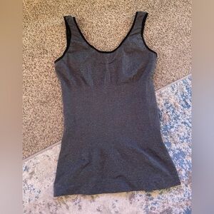 Gray Sleeveless shape wear Tank Top